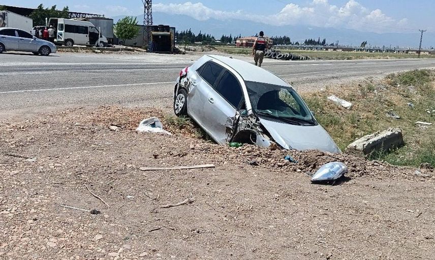 Kumlu'da trafik kazası: 1 yaralı