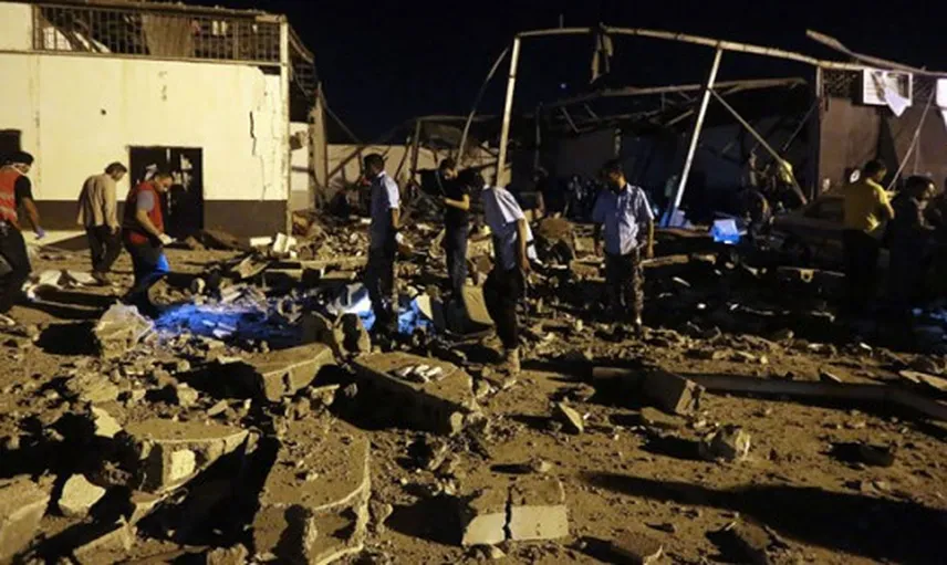 Libya'da Göçmen Merkezine Saldırı: 40 Ölü