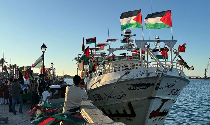 Ömer Muhtar Gemisi, Küresel Sumud Filosu İçin Libya’dan Demir Aldı