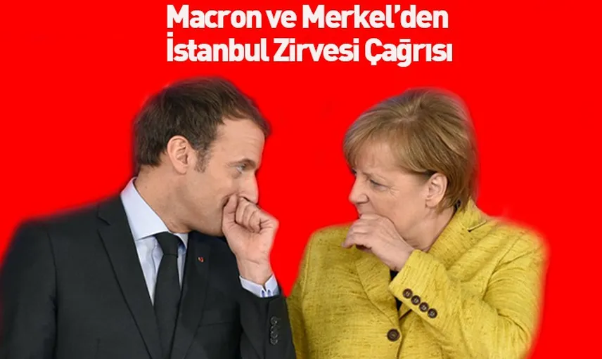 Macron ve Merkel'den, Rusya ve Esad'a 'Dörtlü İstanbul Zirvesi' Çağrısı