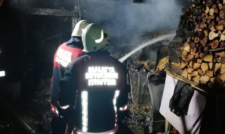Malatya'da Kümeste Çıkan Yangında 250 Hayvan Telef Oldu