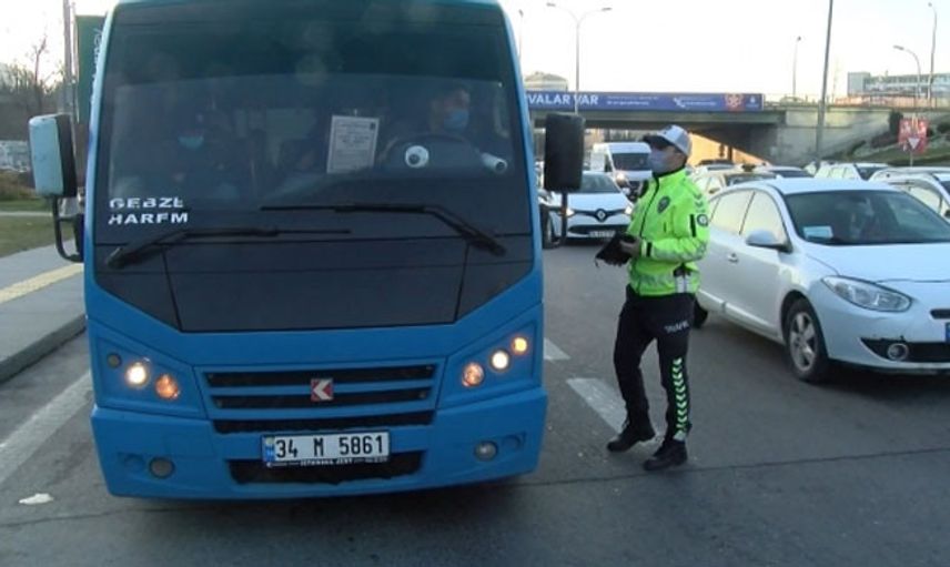 Maltepe'de Fazla Yolcu Alan Minibüs Şoförüne Ceza!