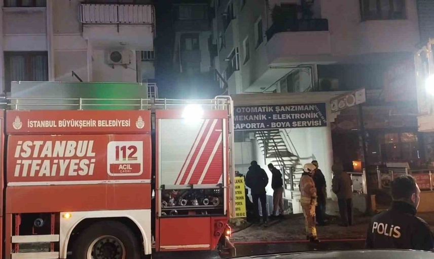Maltepe'de korkutan yangın