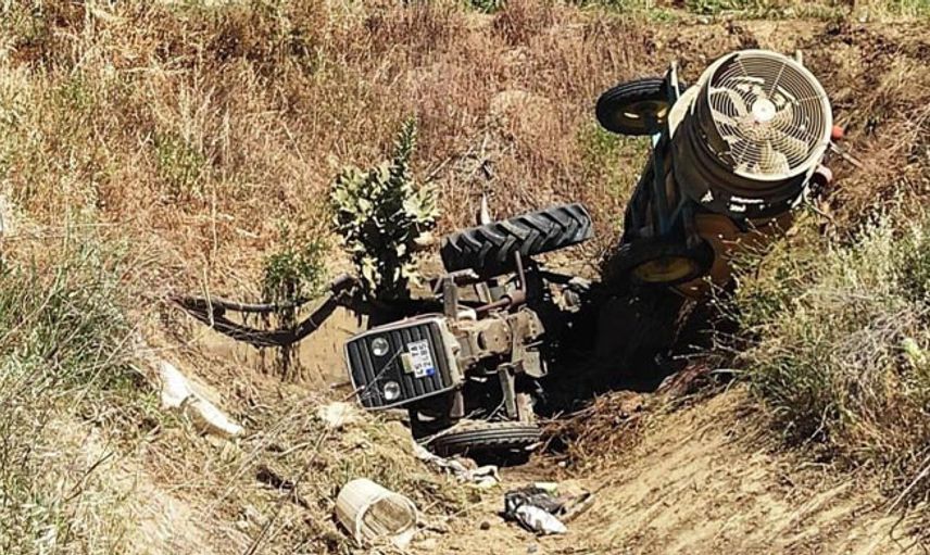 Manisa’da Traktör Devrildi: 1 Yaralı