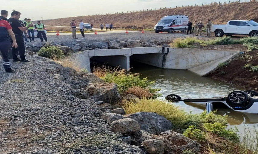 Mardin'de Feci Kaza: Sulama Kanalına Düşen Araçta 3 Kişi Hayatını Kaybetti
