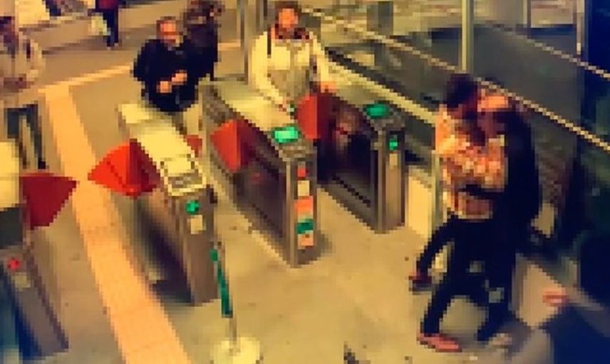 Marmaray istasyonunda güvenlik görevlisi alkollü yolcuyu vurdu!
