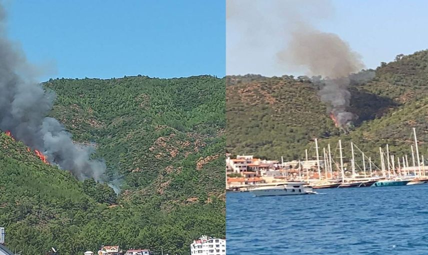 Marmaris’te orman yangını: Çok sayıda ekip müdahale ediyor