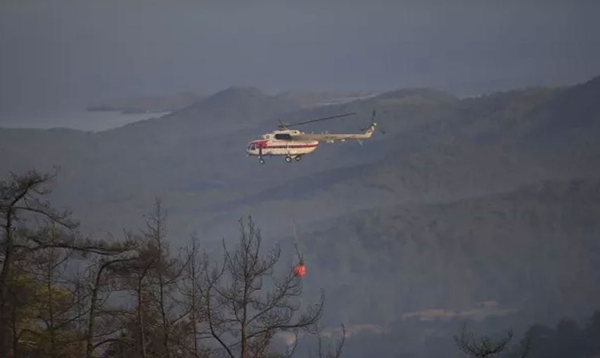 Marmaris'teki orman yangınına müdahale devam ediyor: Sabotaj ihtimali yüksek!