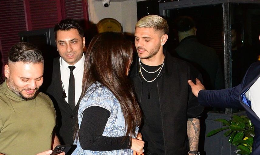 Mauro Icardi ve Wanda Nara İstanbul sokaklarında: Taraftarlardan sevgi seli