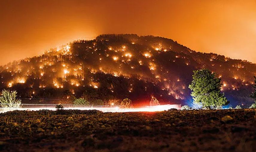 Muğla’da Şehir Işıkları Değil Alev Topları Yanıyor