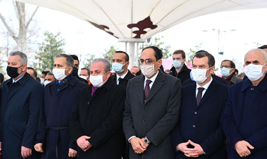 Mustafa Şentop, Tarihçi Mehmet Genç'in Cenazesine Gitti