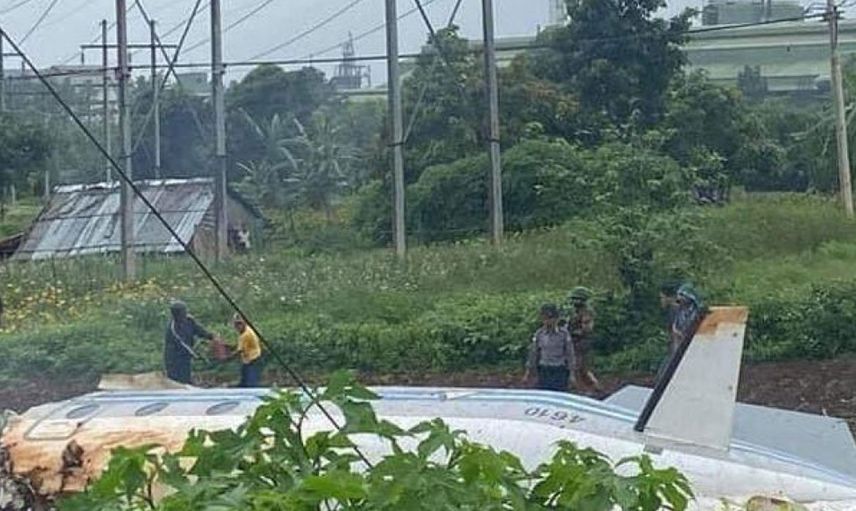 Myanmar'da Askeri Uçak Düştü! Çok Sayıda Ölü ve Yaralı Var 