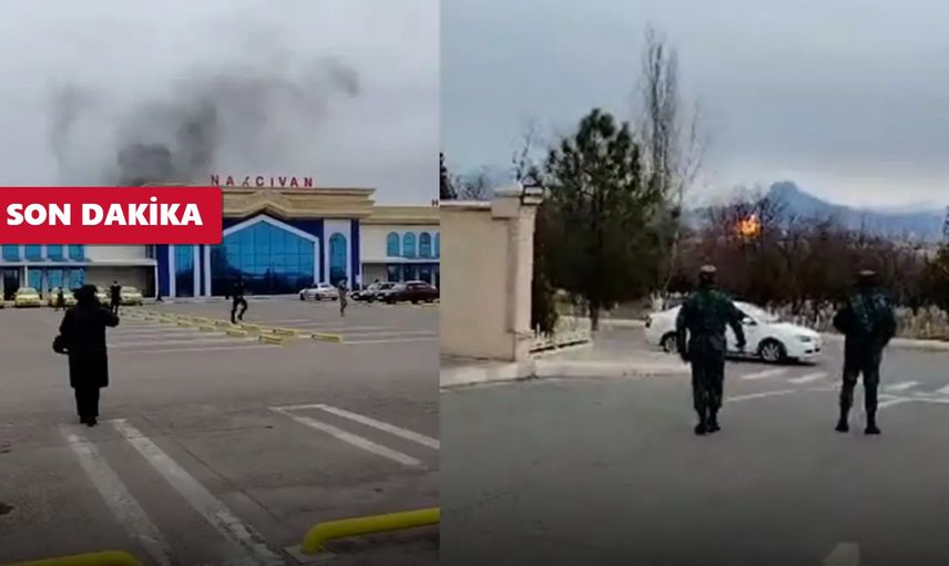 Nahçıvan Havalimanı’na kamikaze drone düştü: İran’a ait olduğu iddia edildi