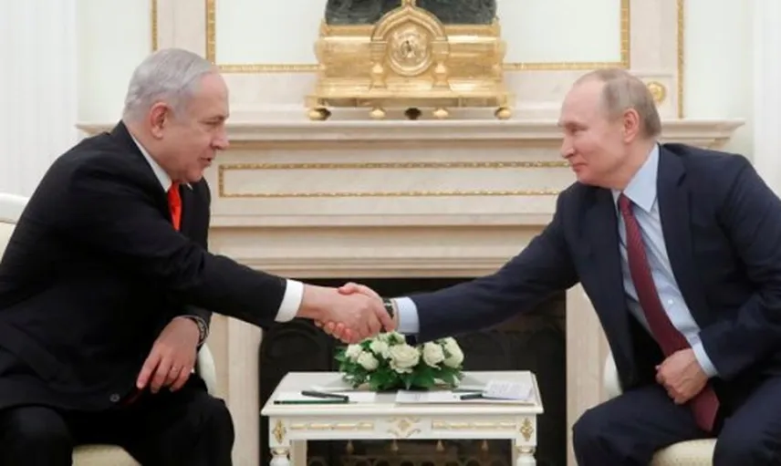 Netanyahu ve Putin Trump'ın Sözde Barış Anlaşmasını Görüştü