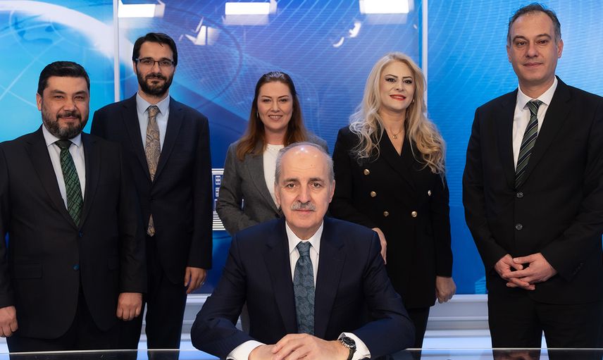 Numan Kurtulmuş TBMM TV'yi ziyaret etti: Dünyada ilk üçteyiz