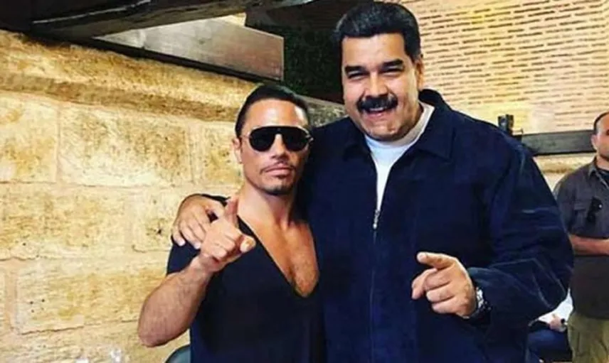 Nusret'e Miami'de Protesto! Maduro Başına Bela Oldu