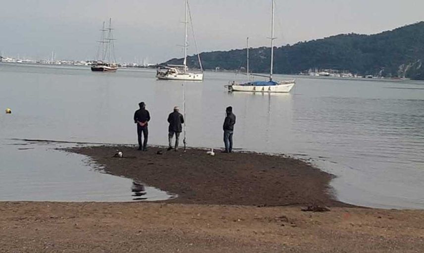 Oluşan adacıklarda balık tutan vatandaşlar şaşkına uğradı: 28 yıldır ilk kez görüyorum!