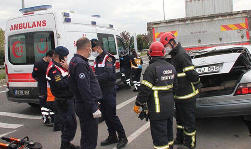 Ordu'da Korkutan Trafik Kazası Meydana Geldi