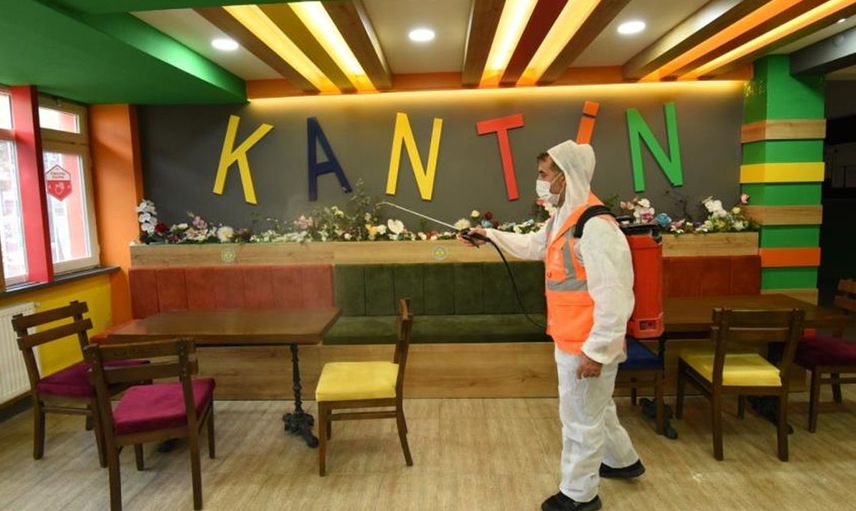 Ordu’da Okul Ve Kahvehanelerde Dezenfekte Çalışmaları Yapılıyor
