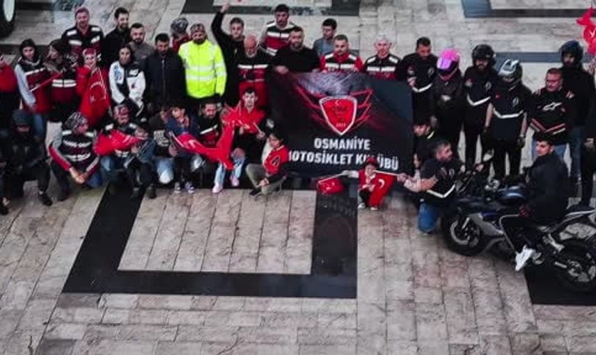 Osmaniye'de 19 Mayıs Motosiklet Korteji Coşkusu