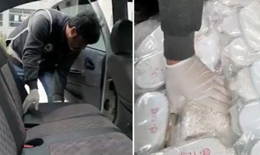 Otomobilde 52 Kilo Esrar, 70 Bin Uyuşturucu Hap Ele Geçirildi