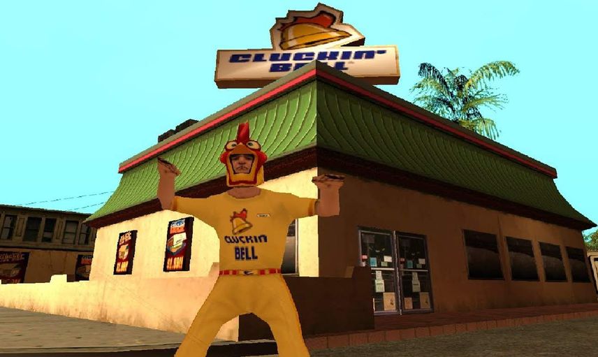 Oyundu gerçek oldu! GTA'nın fast food zinciri Cluckin Bell'in ilk şubesi ABD'de açıldı