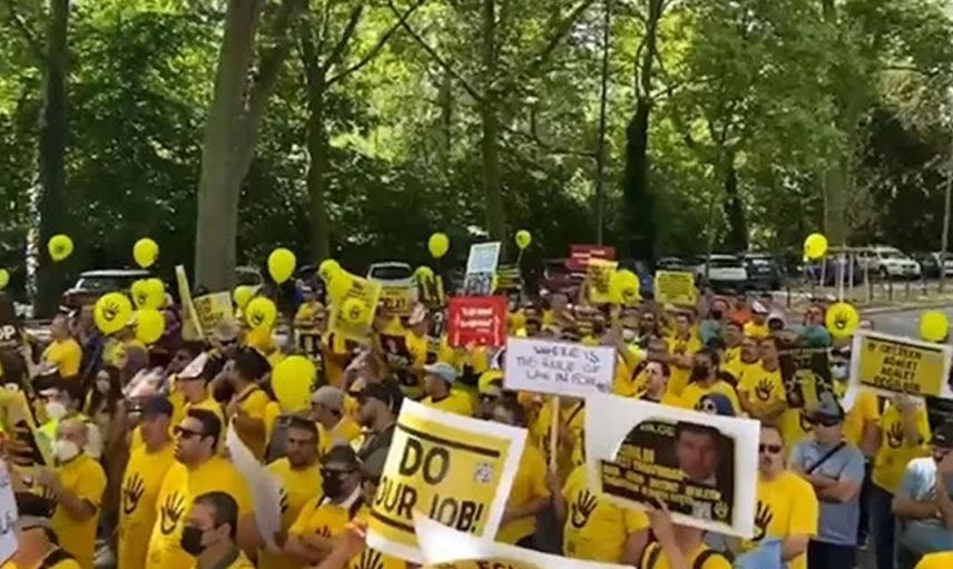 PKK terör örgütü yandaşları ve FETÖ firarileri Fransa'da peş peşe gösteri düzenledi!