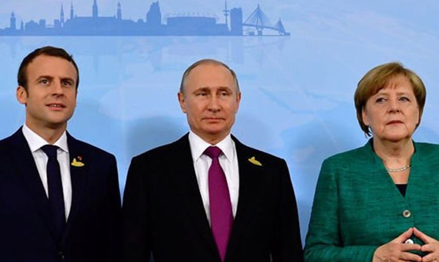 Putin'den Macron ve Merkel İle Görüşme