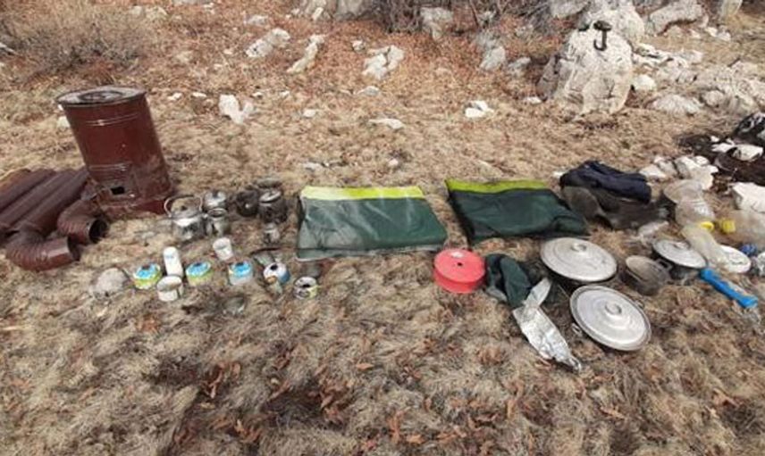 Pütürge'de PKK'nın Yaşam Malzemeleri Ele Geçirildi