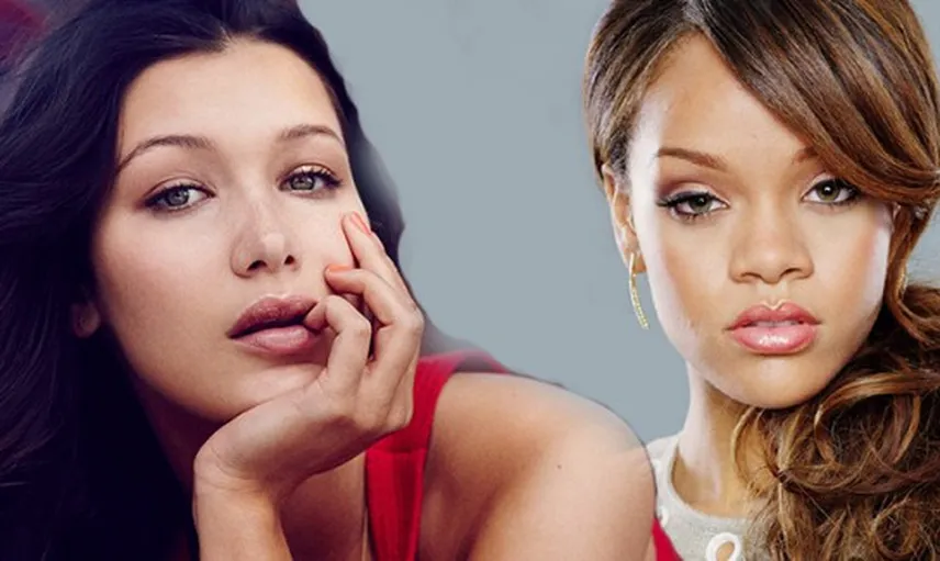 Rihanna'dan Bella Hadid'e Poz Dersi!