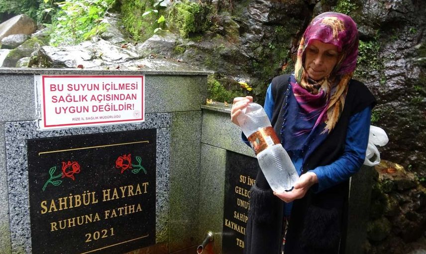 Rize'de şifalı diye içtikleri su zehirli çıktı! Halk suyu içmeye devam ediyor