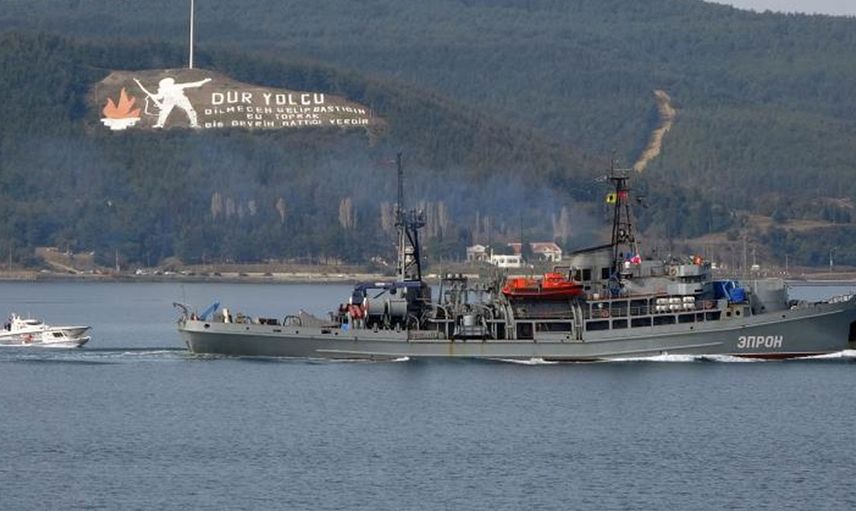Rus Askeri Kurtarma Gemisi Epron Çanakkale Boğazı'ndan Geçti: Karadeniz’e Doğru İlerliyor!