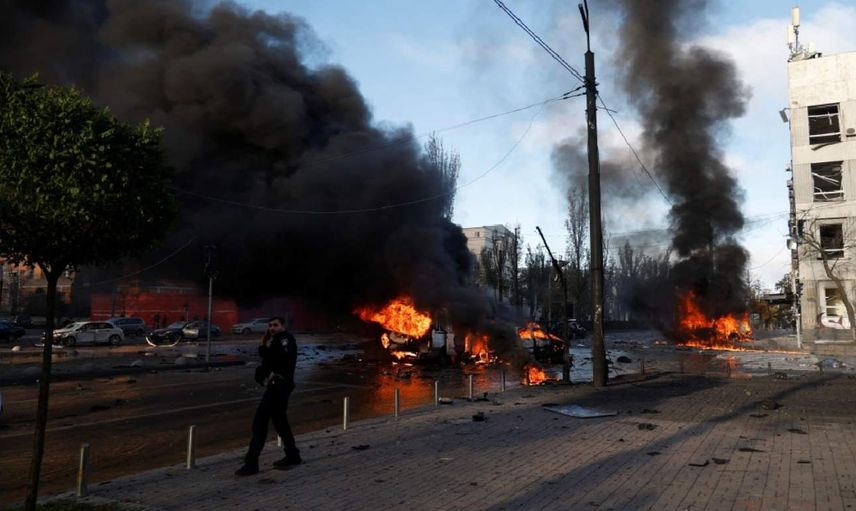 Rus güçleri Kiev’e nefes aldırmıyor: Kente büyük füze saldırısı düzenlendi