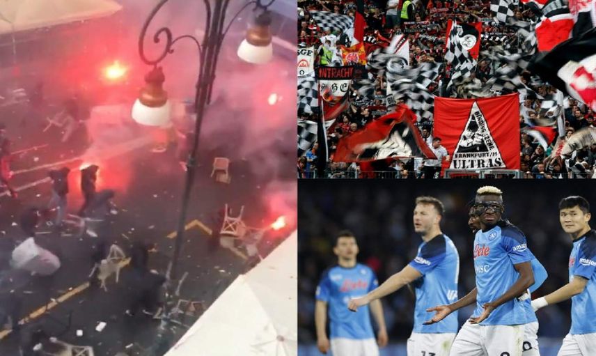 Şampiyonlar Ligi alev aldı: Alman taraftarlar Napoli’yi yangın yerine çevirdi