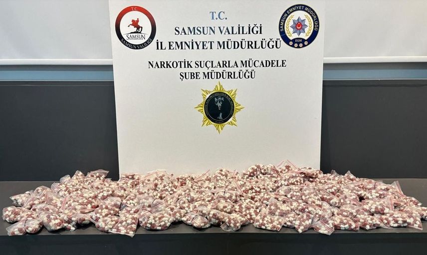 Samsun'da Büyük Uyuşturucu Operasyonu: 11 Bin 300 Hap Ele Geçirildi
