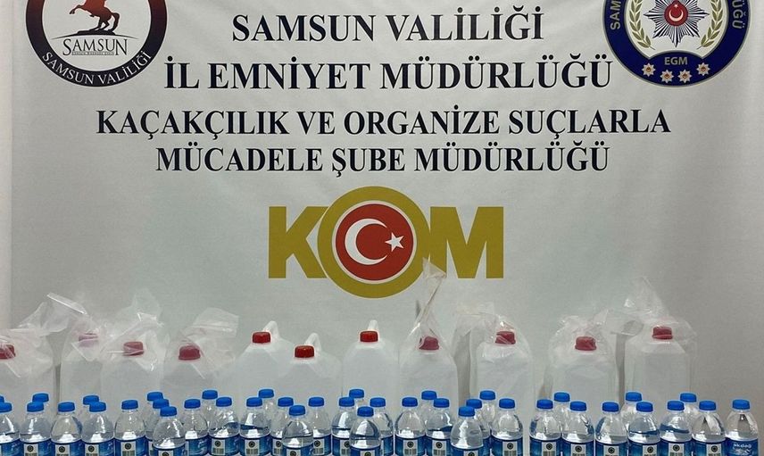 Samsun'da Kaçak İçki Operasyonu: 1 Gözaltı