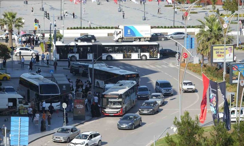 Samsun’da motorlu kara taşıtları bir yılda 37 bin arttı