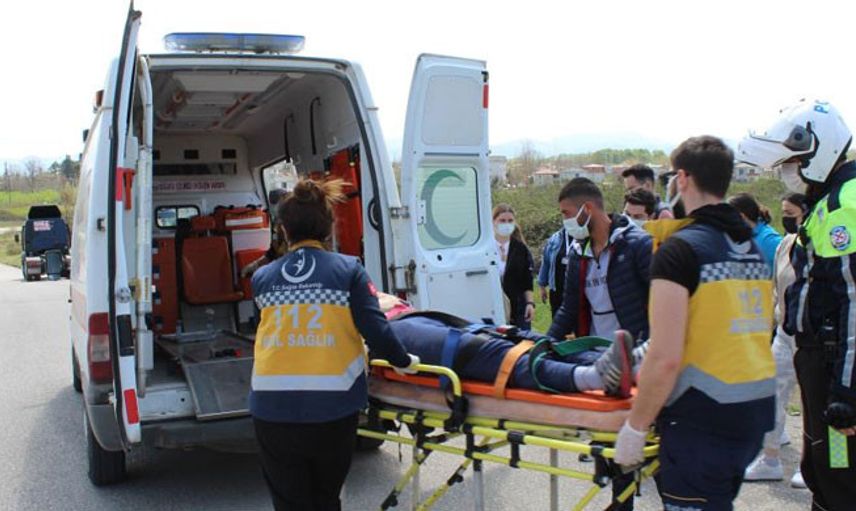 Samsun’da Otomobil Yayaya Çarptı: 1 Yaralı