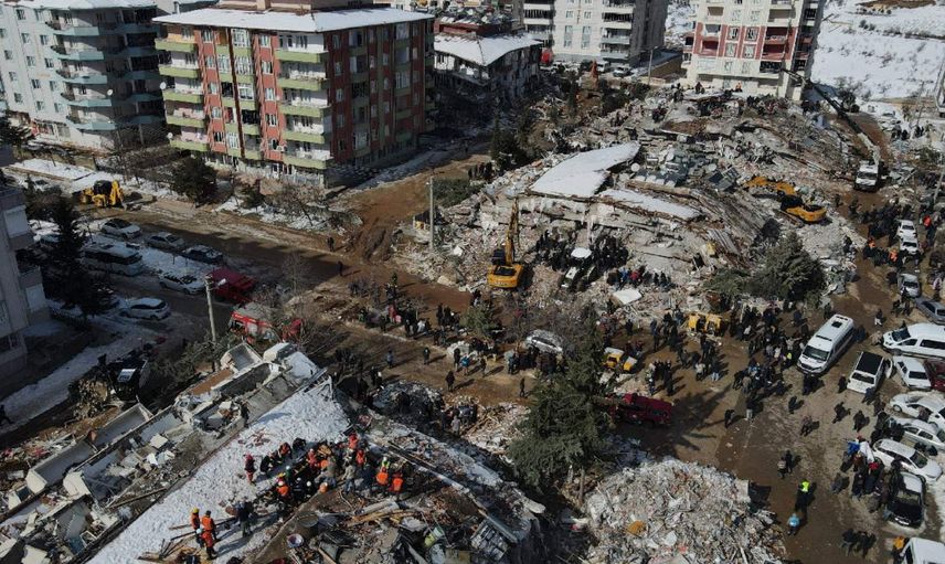Şehir tamamen enkaz oldu: Felaketin boyutu dronla görüntülendi