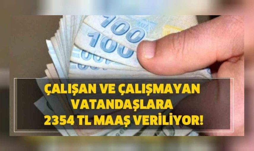SGK’dan 18-75 yaş arası başvurana 1.084 – 1.298- 2.354 TL para yardımı!
