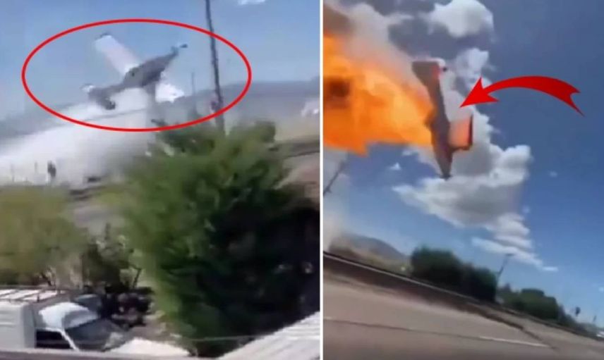 Şili’de havaalanında feci kaza: Uçak alevler içinde kaldı