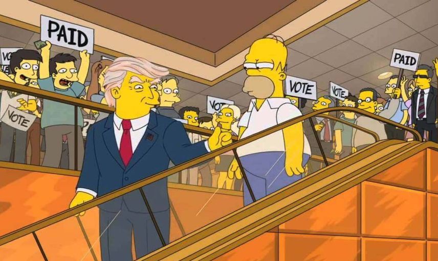 Simpsonlar yine doğru bildi: Donald Trump’ın adaylığını seneler öncesinden bildiler
