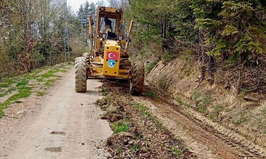 Sinop Kırsalında Yol Çalışmaları Devam Ediyor