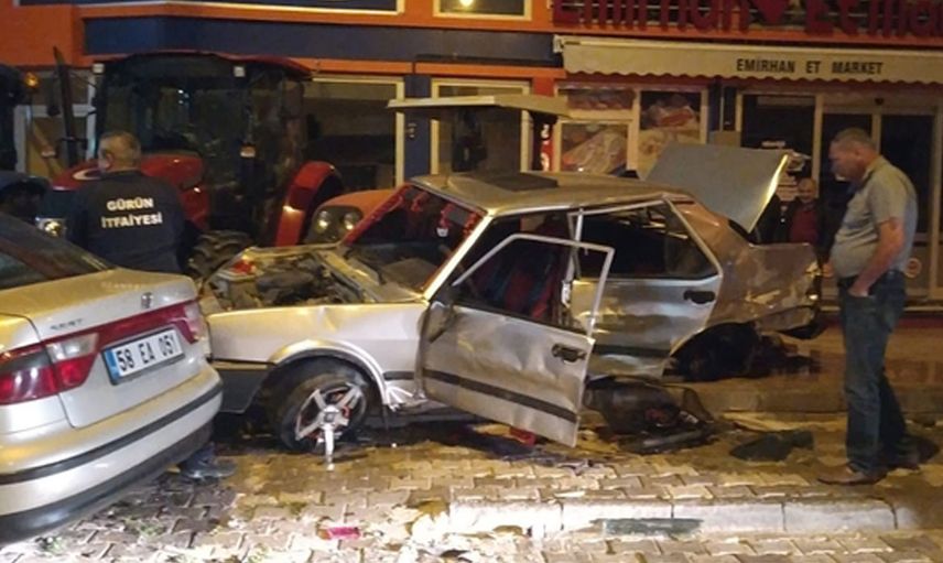 Sivas'ta alkollü sürücü dehşeti: O anlar kamerada!