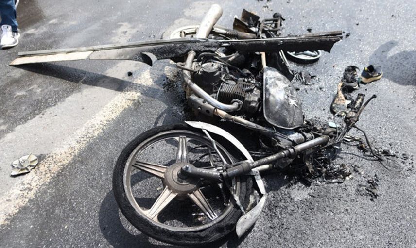 Siverek'te 4 Kişinin Bulunduğu Motosiklet Kaza Yaptı