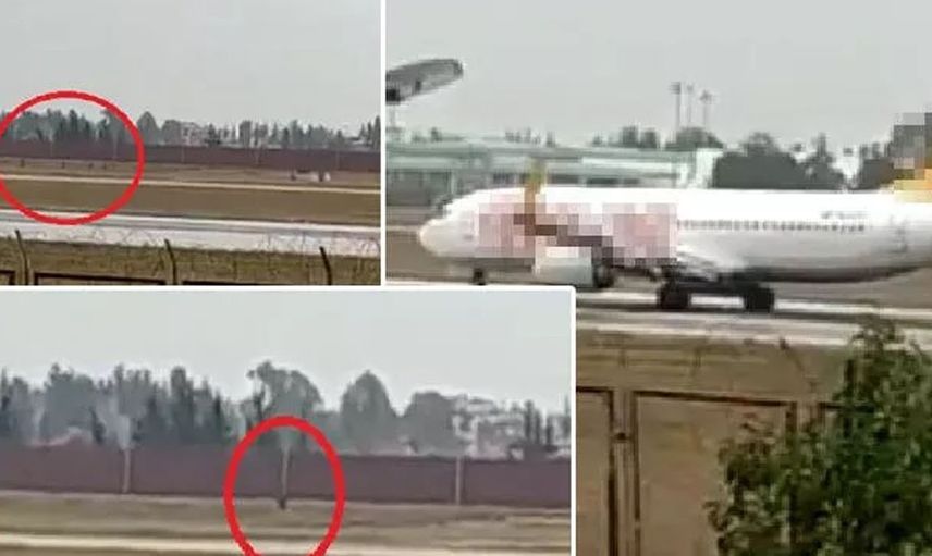 Son Dakika, Adana Havalimanı'nda Kaçak Afgan Krizi, Uçağın Önüne Koştular!