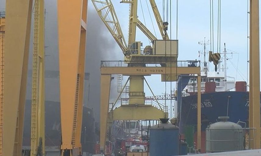 Son Dakika: Tuzla Tersanesinde Yangın Çıktı