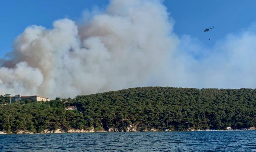 Heybeliada'da Orman Yangını: Vatandaş Tahliye Ediliyor! 