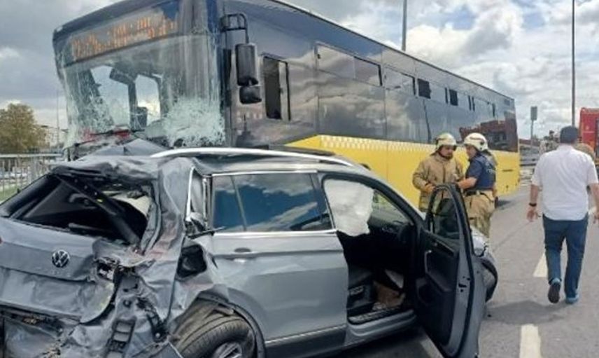Son Dakika! İstanbul'da feci kaza: İETT otobüsü birçok araca çarptı! Çok sayıda yaralı var