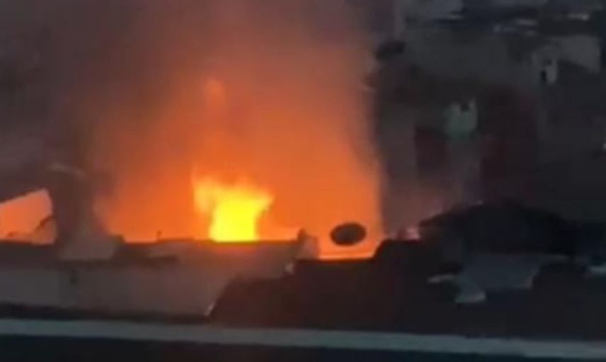 Son Dakika! Ortaköy'de ahşap binada yangın çıktı